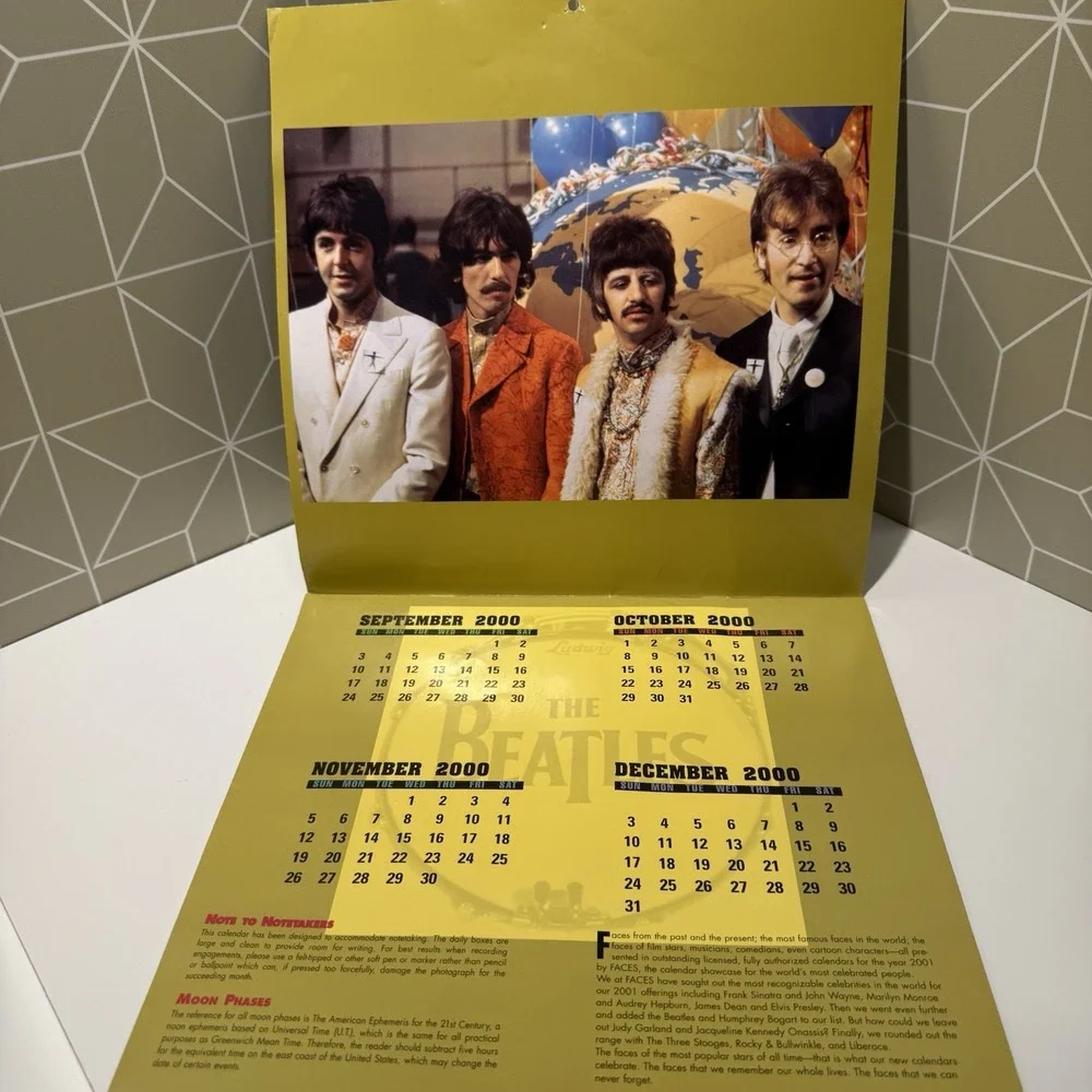 Collectible Beatles 2001 Faces Calendar‎ Apple Corps Limited